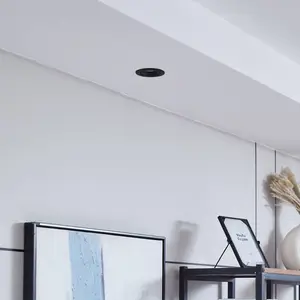 Arcchio Harcos downlight LED, noir, Ø 8 cm, 4.000K pas cher