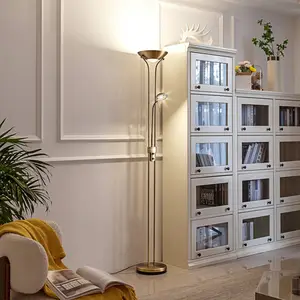 Lindby - led Lampadaire à intensité variable 'Josefin' en métal pour s... pas cher