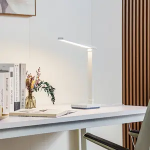 Lampe de bureau LED Lindby Rylas, blanc, USB, CCT pas cher