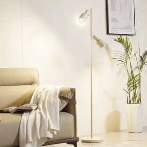 Lindby lampe sur pied Ovelia, beige, métal, E27Vendu parluminaire