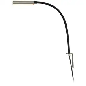 Lindby lampe de lecture LED Flexola, nickel, angulaire, métal, connecteurVendu parluminaire