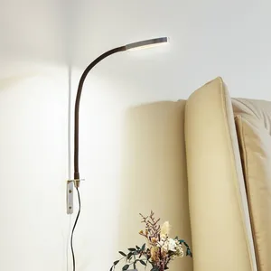 LINDBY LED Applique Murale à intensité variable 'Flexola' en métal pour chambre à coucher pas cher