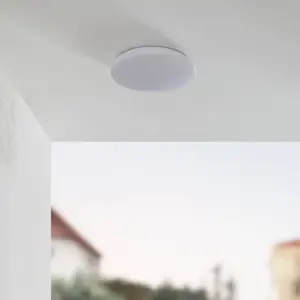 Comparateur de prix : Lindby plafonnier d'extérieur LED Doki, 34 cm, blanc, plastique