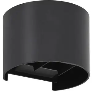 Comparateur de prix : Lindby, applique murale d'extérieur à LED Nivar, ronde, noire, IP54
