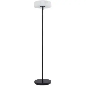 Lindby Lampe sur pied LED Samine, noir, métal, intensité variable pas cher