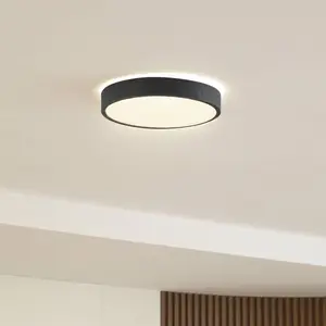 LINDBY Led Plafonnier à intensité variable 'Manala' pour salon & salle à manger pas cher