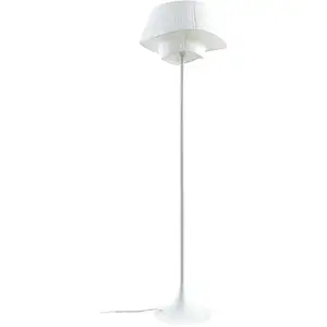 Comparateur de prix : Lindby - Lampadaire Tissu 'Eryndor' en métal pour salon & salle à manger