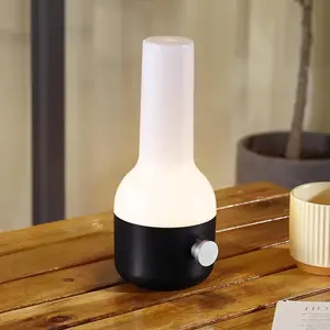 Comparateur de prix : Lindby Lampe d'extérieur à LED rechargeable Isaline, noir, intensité