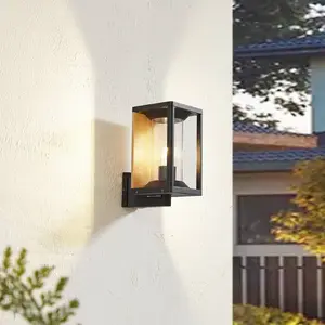 Comparateur de prix : Lucande applique d'extérieur Candina, noir, aluminium, IP65