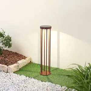 LUCANDE Led Lampe Solaire 'Evelis' en aluminium pas cher
