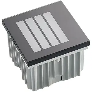 Applique encastrable LED Zamo d'Arcchio, cache-grille, noir pas cher