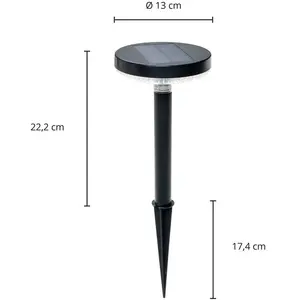 Prios Glenios lampe solaire LED avec piquet de terre