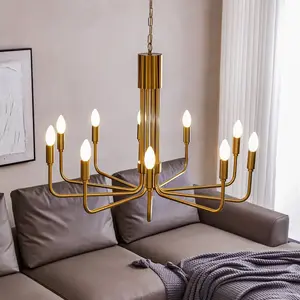LINDBY Lustre à intensité variable 'Elanova' en métal pour salon & salle à manger pas cher