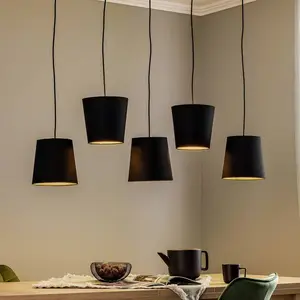Comparateur de prix : Lucande Thamila suspension, noire, dorée, fer