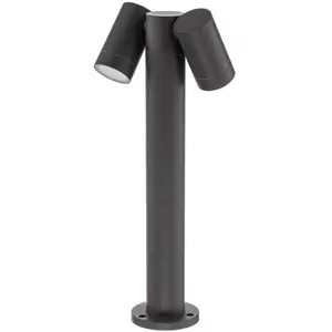 Comparateur de prix : Prios luminaire pour socle Tulimar, 45 cm, anthracite, à 2 lampes, alu