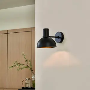 Lucande Mostrid applique en fer noirVendu parluminaire
