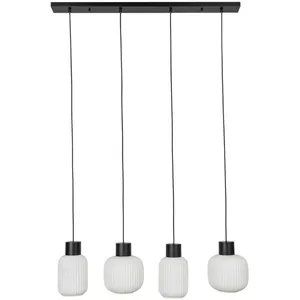 LUCANDE Suspension en verre à intensité variable 'Lomeris' en verre pour salon & salle à manger pas cher