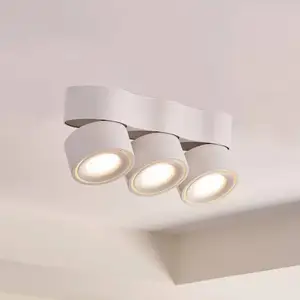 Comparateur de prix : Spot pour plafond LED Arcchio, lentilles, à 3 lampes, blanc