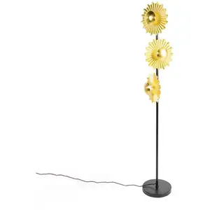 Lindby - Lampadaire 'Senmia' en métal pour salon & salle à manger pas cher