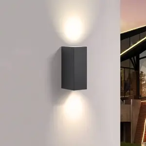 PRIOS Applique Exterieur à intensité variable 'Tetje' en aluminium pas cher