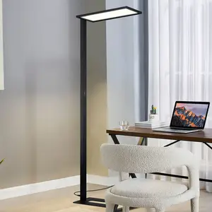 Comparateur de prix : Prios Lampadaire de bureau LED Taronis, noir, 195 cm, intensité variable