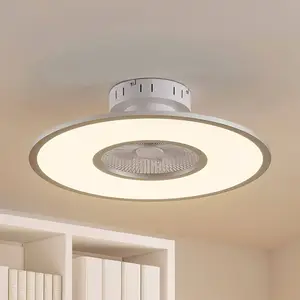 Lindby ventilateur de plafond LED Romea, rond, courant continu, silencieux, 60 pas cher