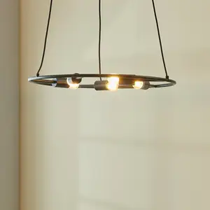 Comparateur de prix : Lucande Linnard Suspension en acier à 5 lampes