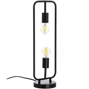 Lucande - Lampe à poser 'Tornike' en métal pour salon & salle à manger pas cher