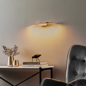 Quitani Applique murale LED Tolu, nickel, 45cm pas cher