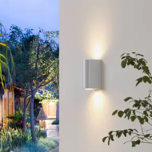 Comparateur de prix : Prios Irfan applique d'extérieur ronde blanc 15,5 cm