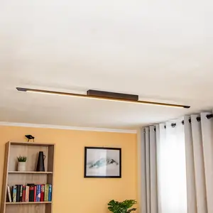 Quitani Niara plafonnier LED, noir anodiséVendu parluminaire