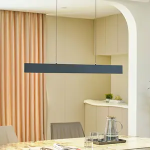 Lucande Suspension LED Philine, longueur 101 cm noir fer pas cher