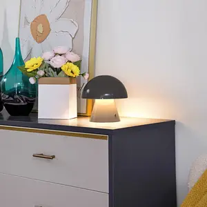 LINDBY Led Lampe a poser (Avec variateur d'intensité tactile) avec une connexion usb à intensité variable 'Nevijo' en métal pour salon & salle à manger pas cher