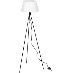 ELC Lampadaire Tissu 'Elsika' en textile pour salon & salle à mangerVendu parluminaire