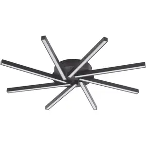 LUCANDE Led Plafonnier à intensité variable 'Tjado' en métal pour salon & salle à manger pas cher