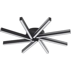 LUCANDE LED à intensité variable 'Tjado' en métal pour salon & salle à manger pas cher