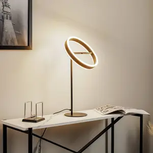 Lucande Lampe de table LED Yekta, noir, 59 cm, intensité variable pas cher