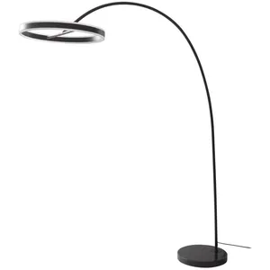 Comparateur de prix : Lucande Lampadaire arqué LED Yekta, noir, 183 cm, intensité variable
