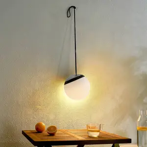 Comparateur de prix : Lindby suspension d'extérieur LED Eleia, RGBW, 20 cm, batterie rechargeable