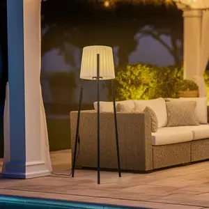 Lucande Lindby luminaire de terrasse Jaimy, 148 cm, tripode, aluminium pas cher
