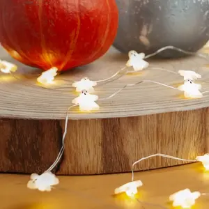 Lindby guirlande lumineuse LED Titciana, fantôme, Halloween, 320 cm pas cher