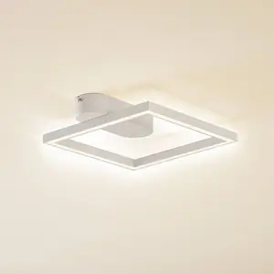 Lindby LED plafonnier Yulla, blanc pas cher