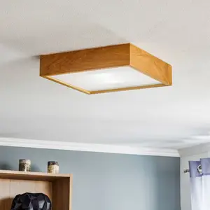 Envostar Kerio plafonnier 37,5x37,5 cm chêne clair pas cher