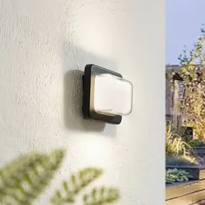 Comparateur de prix : Lindby, applique d'extérieur LED Sibara, anthracite, angulaire, IP54