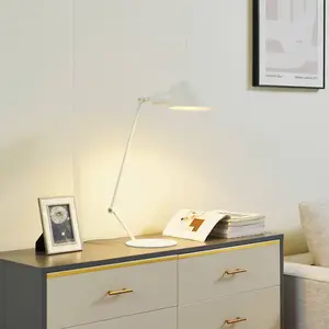 Lindby lampe à poser Corali, blanc, métal, hauteur 64cm pas cher
