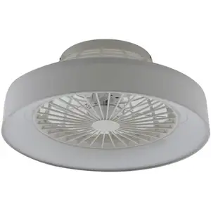 Comparateur de prix : Lindby Ventilateur de plafond LED Mace, blanc, silencieux, CCT