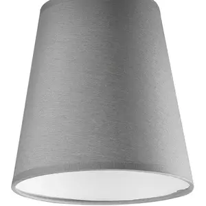 Envostar Risco plafonnier à 1 lampe tissu gris pas cher