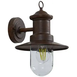 Comparateur de prix : Applique d'extérieur Lindby Eloretta, rouille, acier, hauteur 31 cm