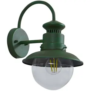 Comparateur de prix : Applique d'extérieur Lindby Celinor, vert, acier, Ø 15 cm