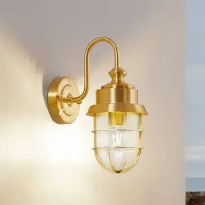 Appliques d'extérieur Lindby Adalie, laiton, acier inoxydable pas cher